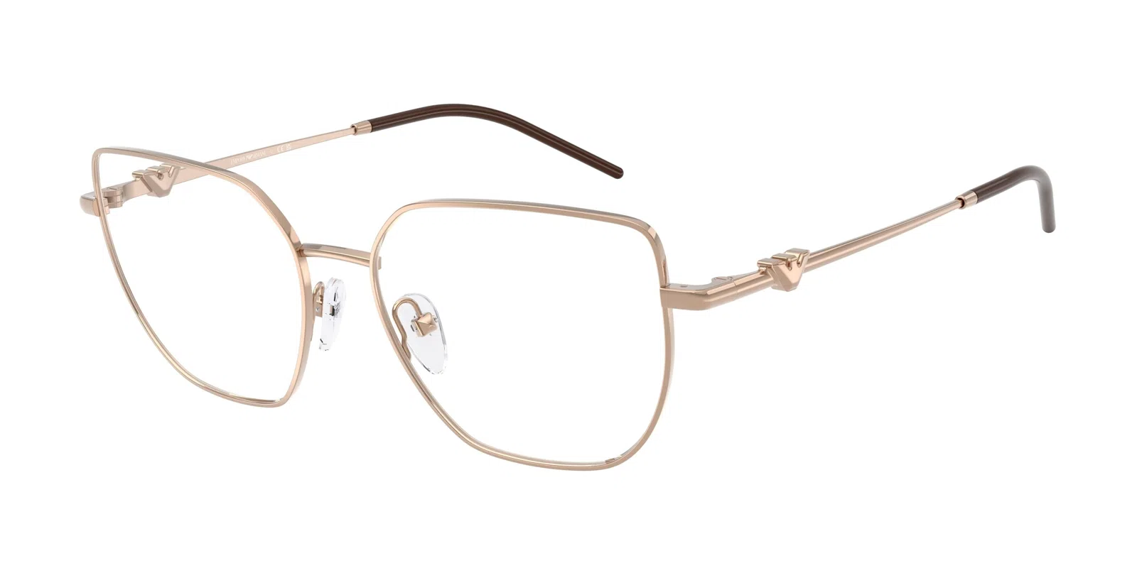 Emporio Armani 1176 Eyeglasses - Shiny Pale Gold - view 4